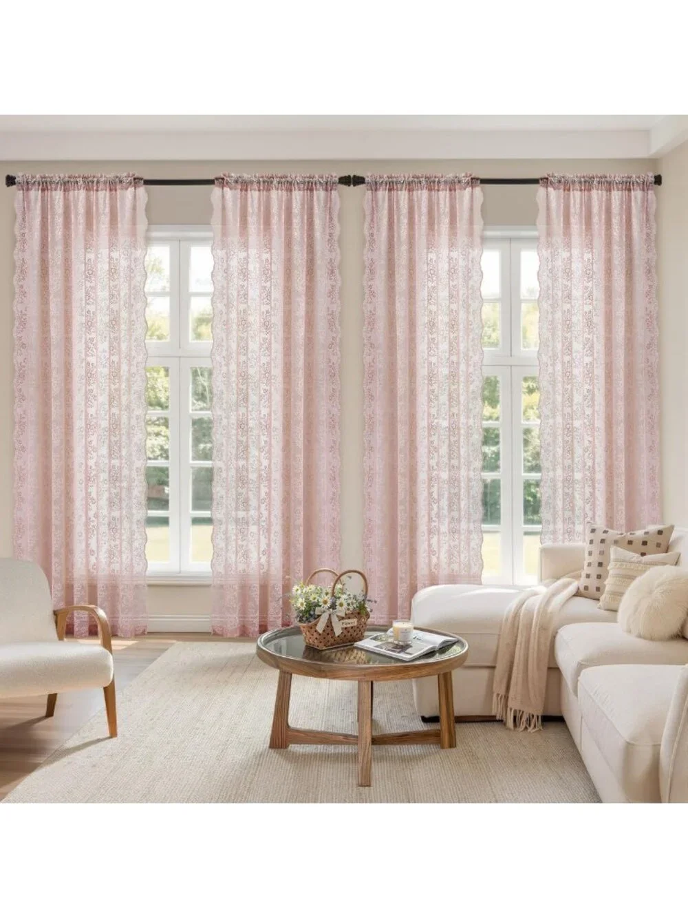 Elegant Vintage Lace Curtains 84